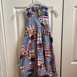 Plaid Halter Dress